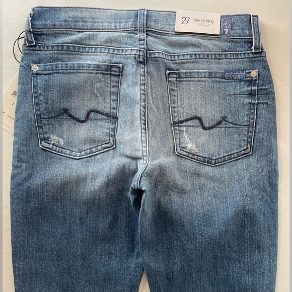 NWT Women's 7 For All Mankind Jeans The Skinny. - Picture 4 of 9